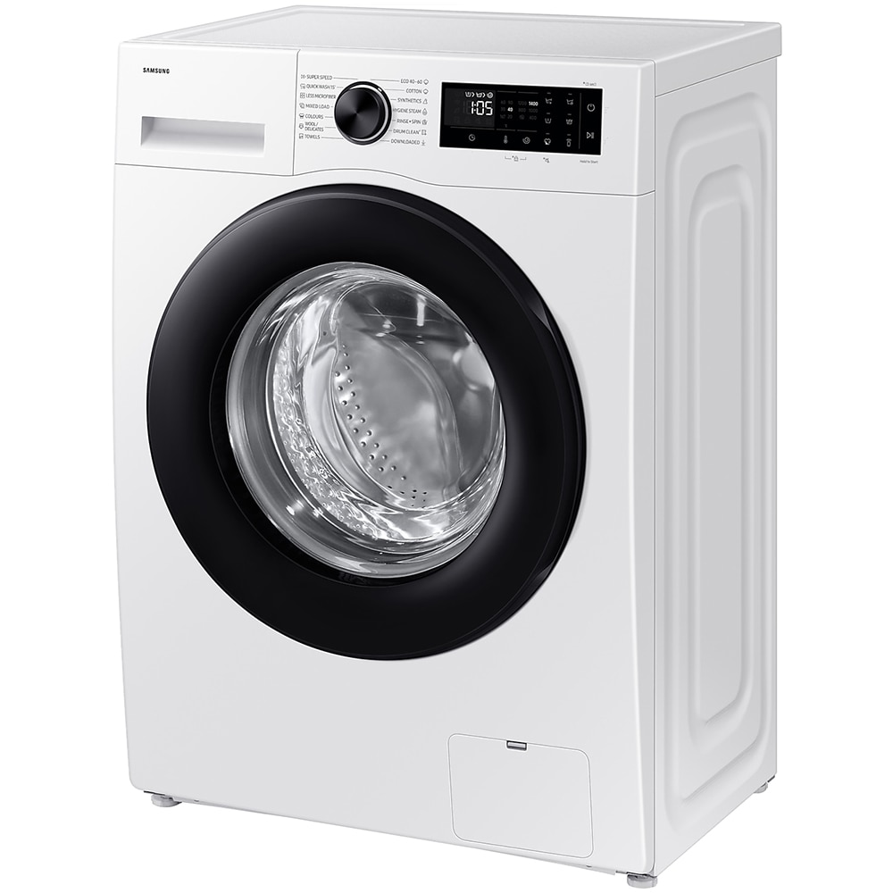 Masina de spalat rufe frontala slim SAMSUNG WW90DG5G34AELE, AI EcoBubble, AI Energy, 9 kg, 1400rpm, Clasa A, alb