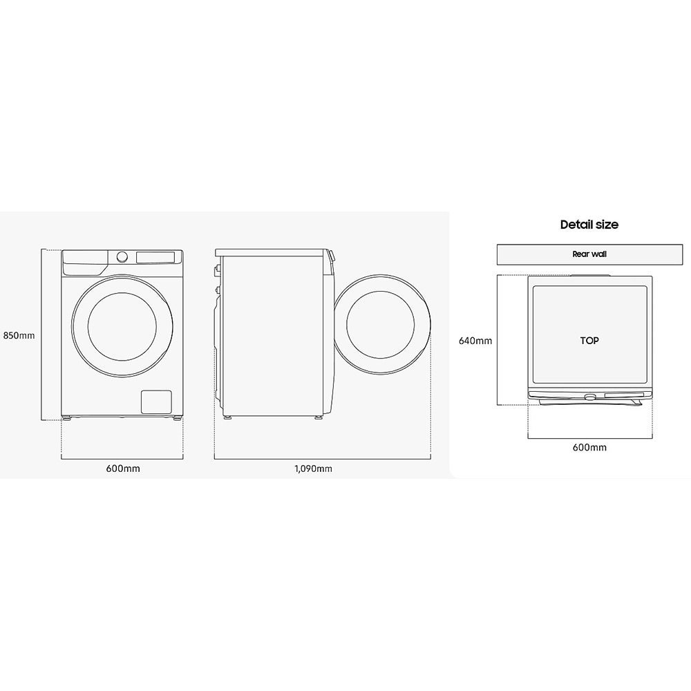 Masina de spalat rufe frontala SAMSUNG WW90T504DAX/S7, Wi-Fi, Eco Bubble, 9 kg, 1400rpm, Clasa A, inox