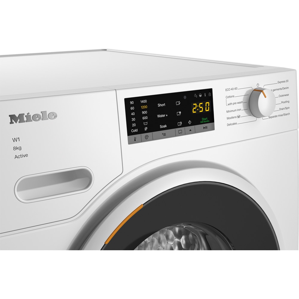 Masina de spalat rufe frontala MIELE WWA120 WCS Active, 8 kg, 1400rpm, Clasa A, alb