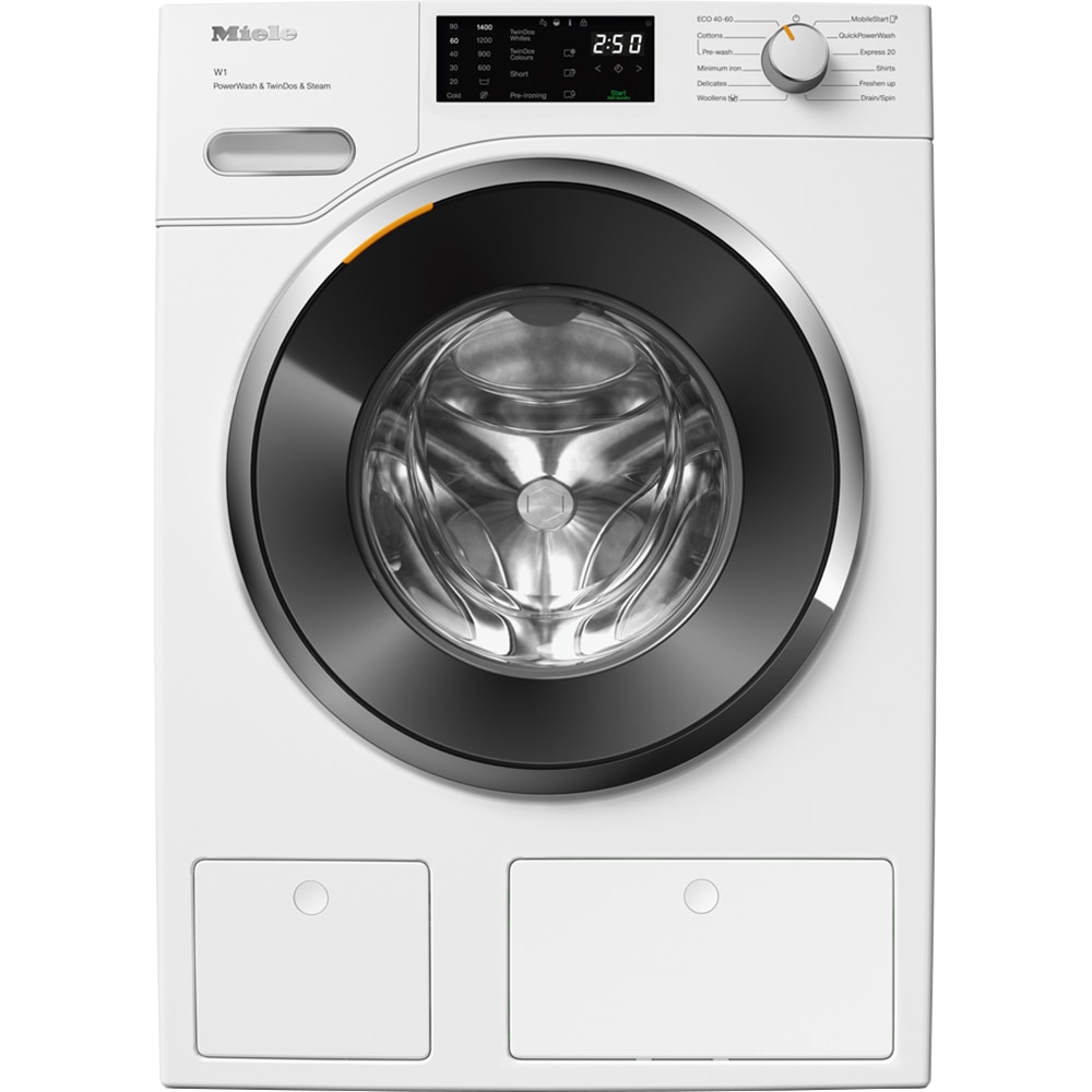 Masina de spalat rufe frontala MIELE WWG880 WCS PWash&TDos, SteamCare, 9 kg, 1400rpm, Clasa A, Wi-Fi, alb