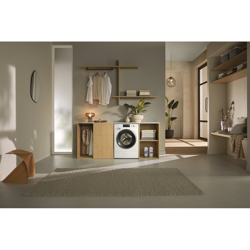 Masina de spalat rufe frontala MIELE WWG880 WCS PWash&TDos, SteamCare, 9 kg, 1400rpm, Clasa A, Wi-Fi, alb