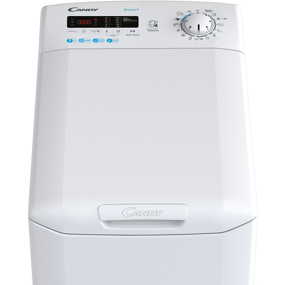 Masina de spalat rufe verticala CANDY Smart CSTG 272D3/1-S, 7 kg, 1200rpm, Clasa C, alb