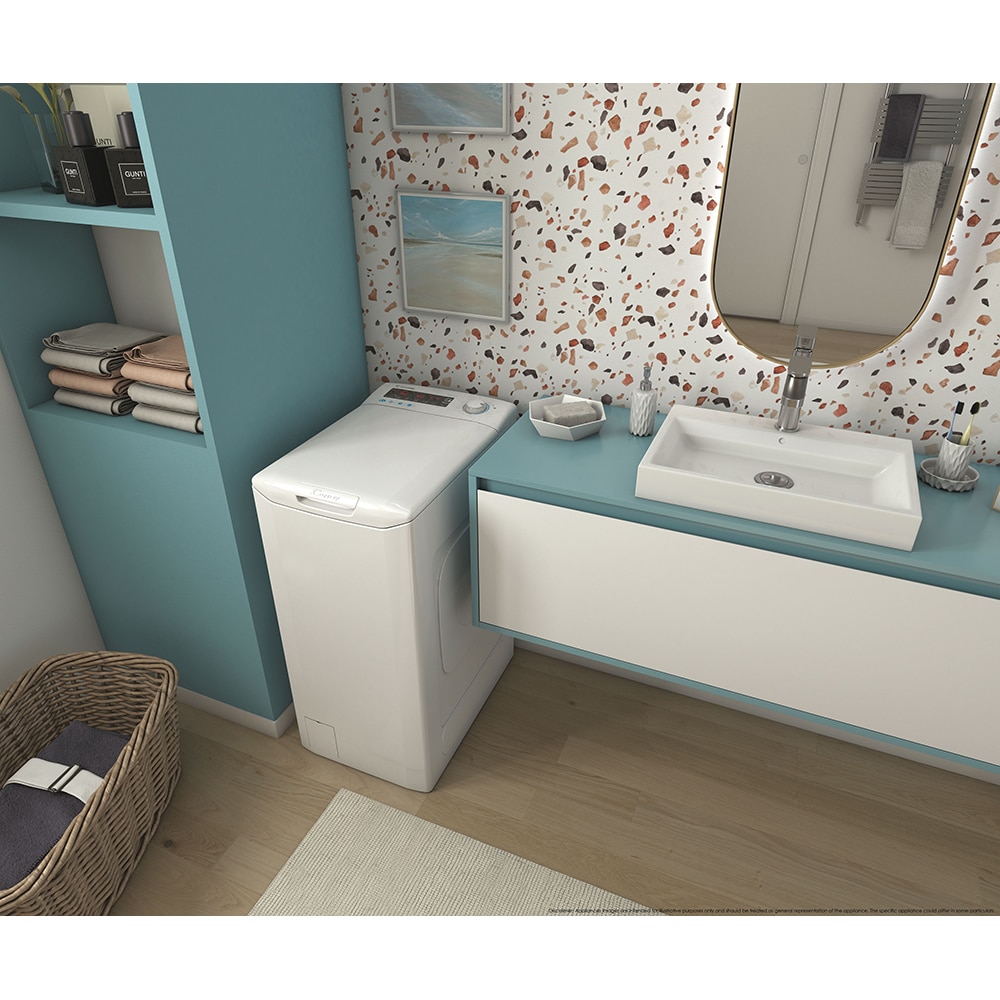 Masina de spalat rufe verticala CANDY Smart CSTG 272D3/1-S, 7 kg, 1200rpm, Clasa C, alb