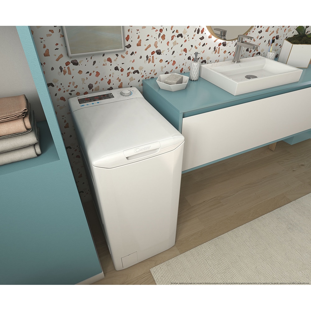 Masina de spalat rufe verticala CANDY Smart CSTG 272D3/1-S, 7 kg, 1200rpm, Clasa C, alb