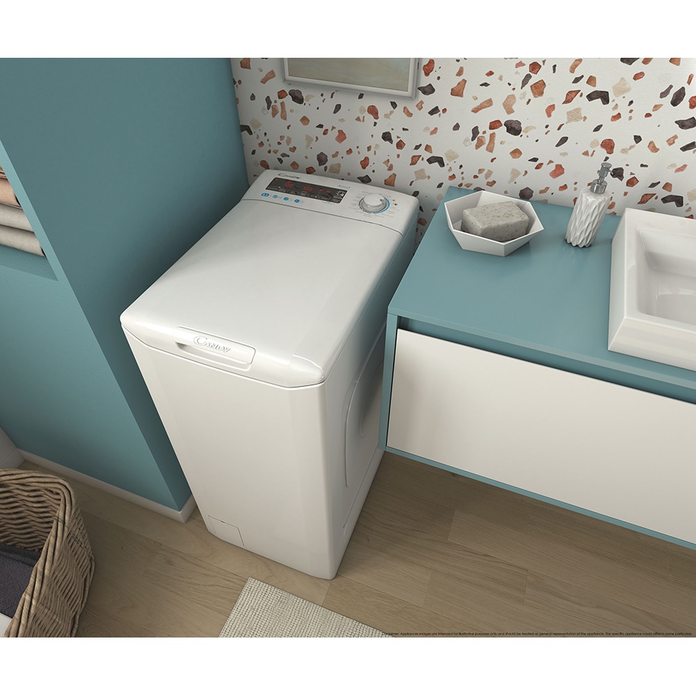 Masina de spalat rufe verticala CANDY Smart CSTG 272D3/1-S, 7 kg, 1200rpm, Clasa C, alb