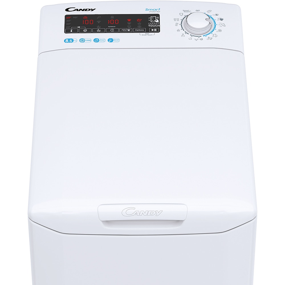 Masina de spalat rufe verticala CANDY CSTG 285TME/1-S, 8.5 kg, 1200rpm, Clasa B, alb
