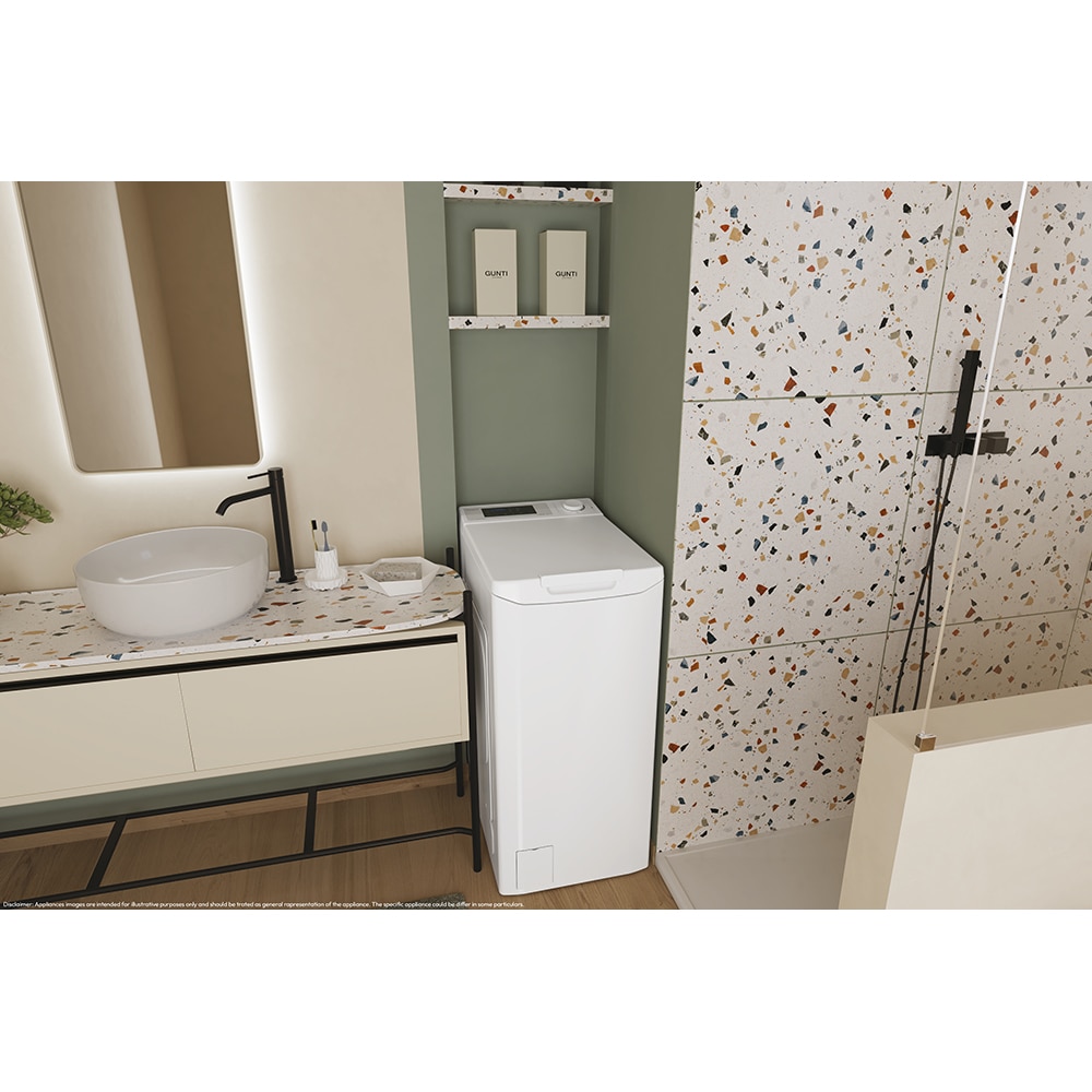 Masina de spalat rufe verticala CANDY ProWash 300 TCA283D2-S, 8 kg, 1200rpm, Clasa D, alb