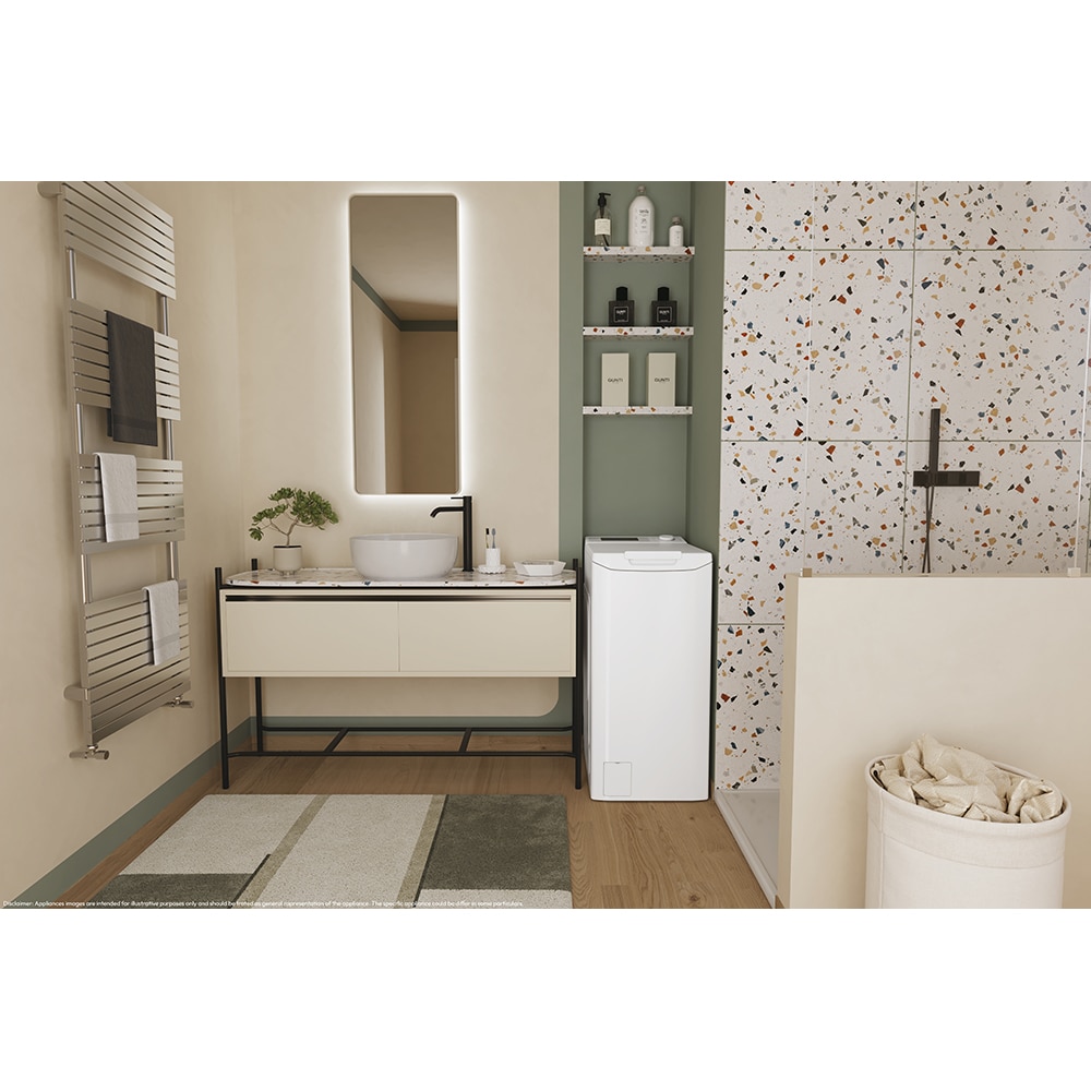 Masina de spalat rufe verticala CANDY ProWash 300 TCA283D2-S, 8 kg, 1200rpm, Clasa D, alb