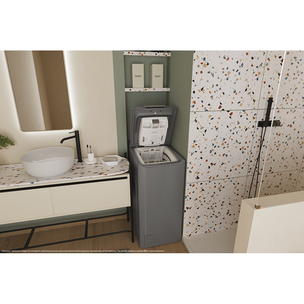 Masina de spalat rufe verticala CANDY ProWash 300 TCA283DR2-S, 8 kg, 1200rpm, Clasa D, antracit