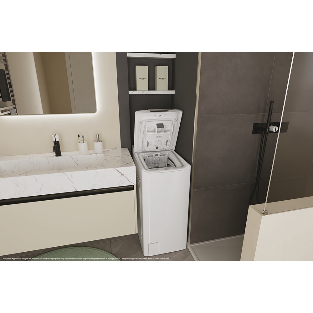 Masina de spalat rufe verticala CANDY ProWash 500 TCA474TM5-S, 7 kg, 1400rpm, Clasa A, alb