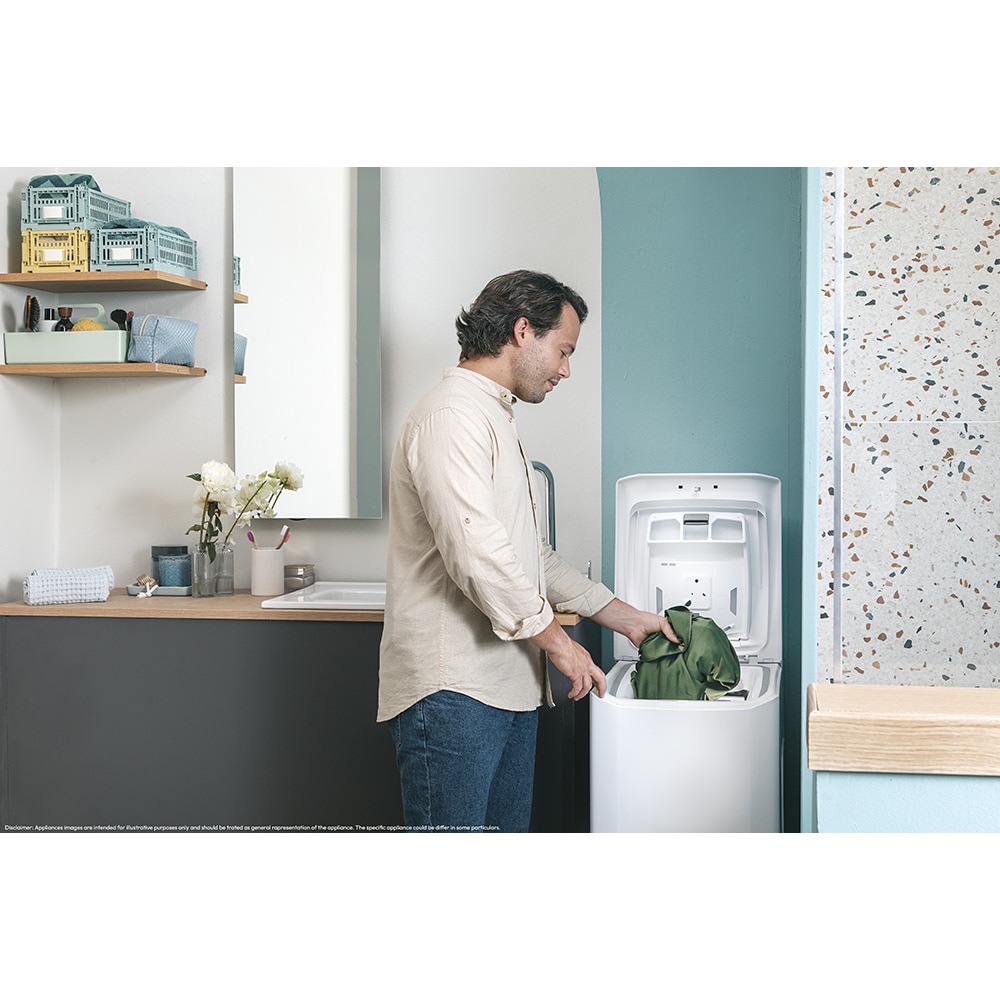 Masina de spalat rufe verticala CANDY ProWash 500 TCA474TM5-S, 7 kg, 1400rpm, Clasa A, alb