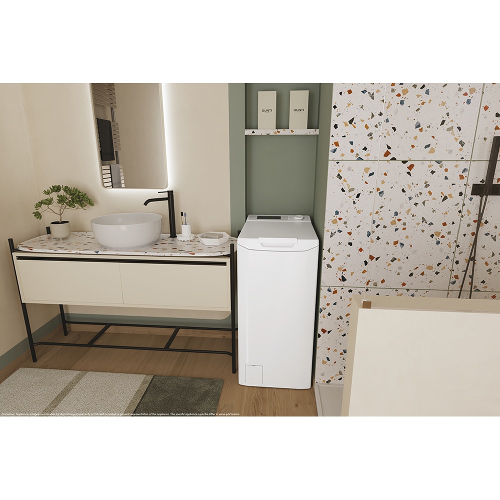 Masina de spalat rufe verticala CANDY ProWash 300 TCAS275D3-S, Steam, 7 kg, 1200rpm, Clasa C, alb