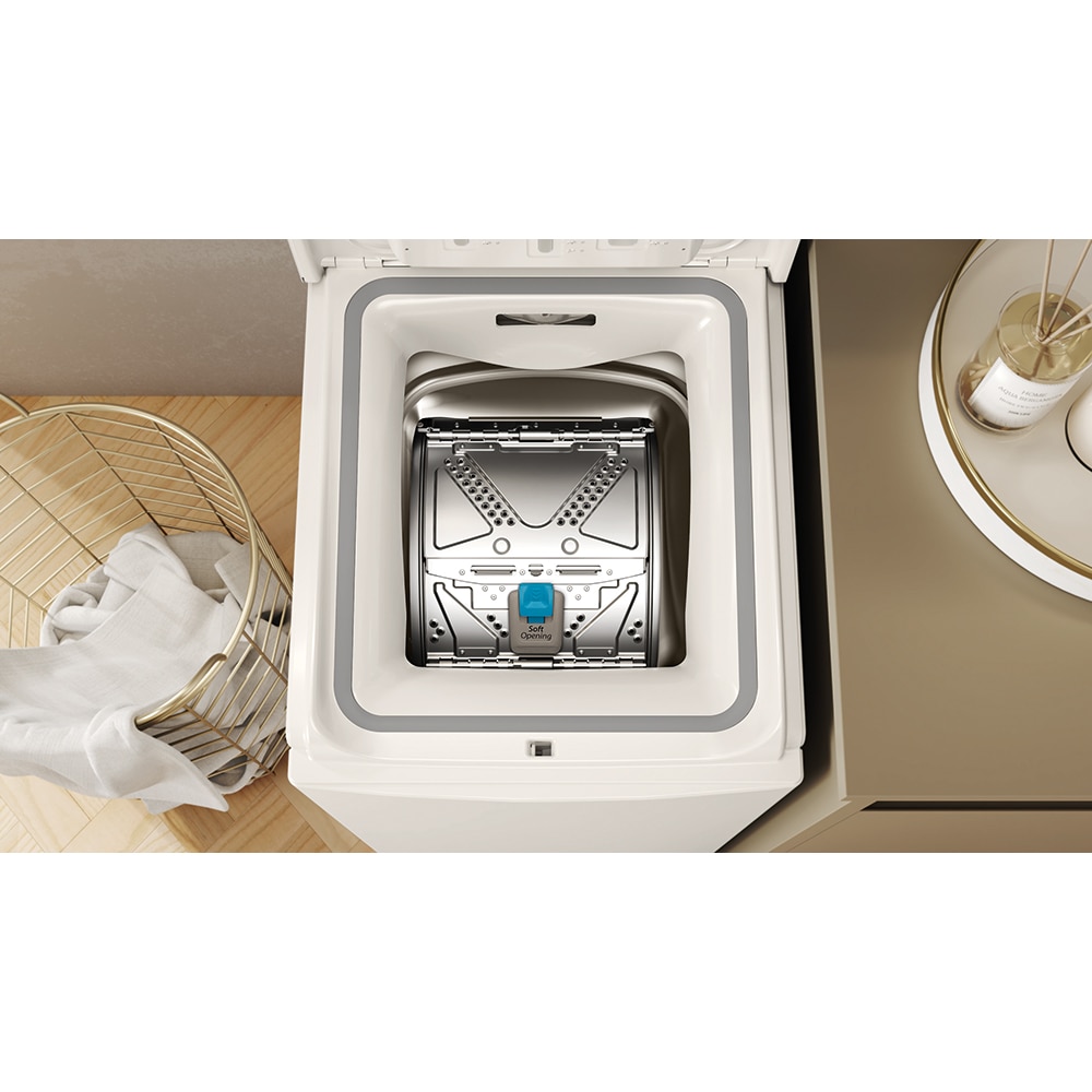 Masina de spalat rufe verticala WHIRLPOOL TDLR 6261BS EU/N, 6th Sense, 6 kg, 1200rpm, Clasa A, alb