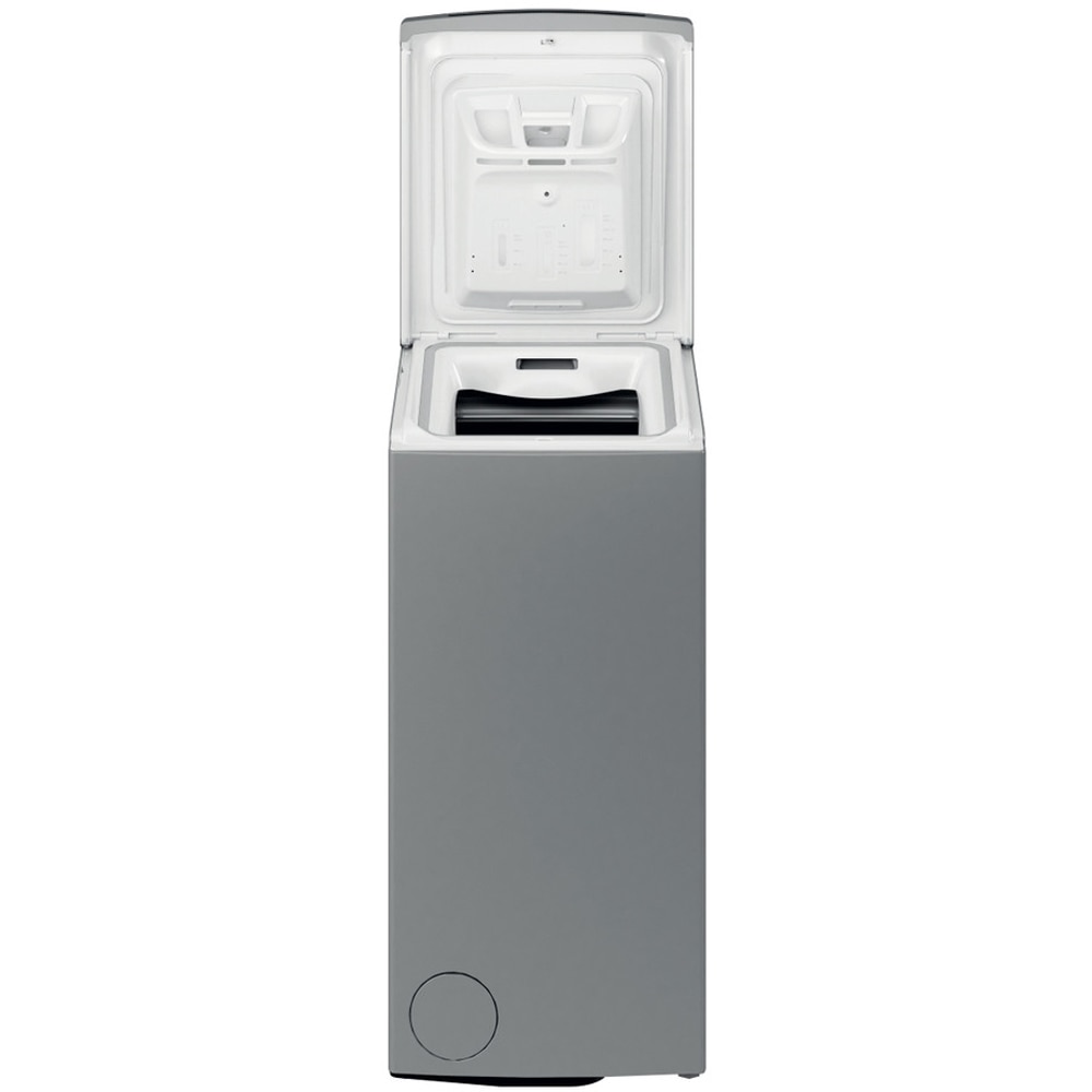 Masina de spalat rufe verticala WHIRLPOOL TDLRS 7232BS EU, 6th Sense, 7 kg, 1200rpm, Clasa D, argintiu