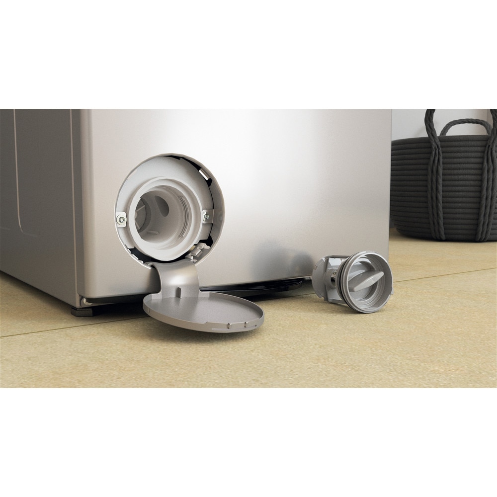 Masina de spalat rufe verticala WHIRLPOOL TDLRS 7232BS EU, 6th Sense, 7 kg, 1200rpm, Clasa D, argintiu