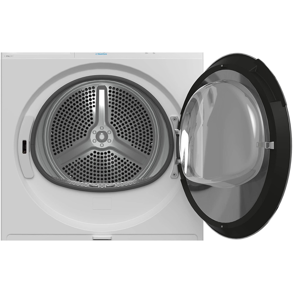 Uscator de rufe BEKO B3T60230, Pompa de caldura, 10 kg, 15 programe, Clasa E, alb