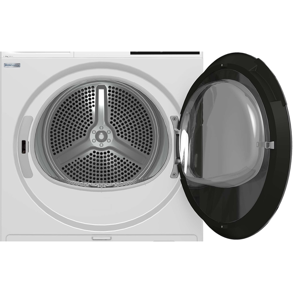 Uscator de rufe BEKO B5T89243W, HomeWhiz, Pompa de caldura, 9 kg, 14 programe, Clasa C, alb