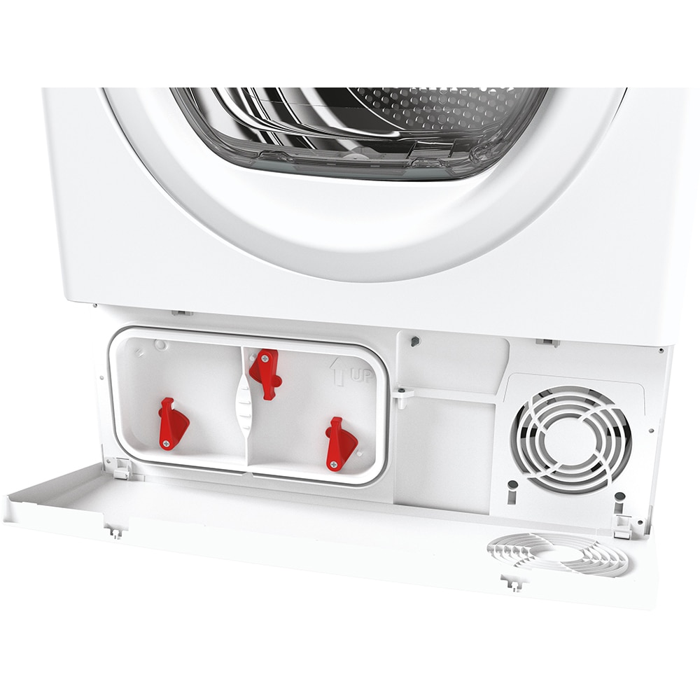 Uscator de rufe CANDY Smart Pro CSOE H8A2TE-S, Pompa de caldura, 8 kg, 14 programe, Clasa E, Wi-Fi, alb