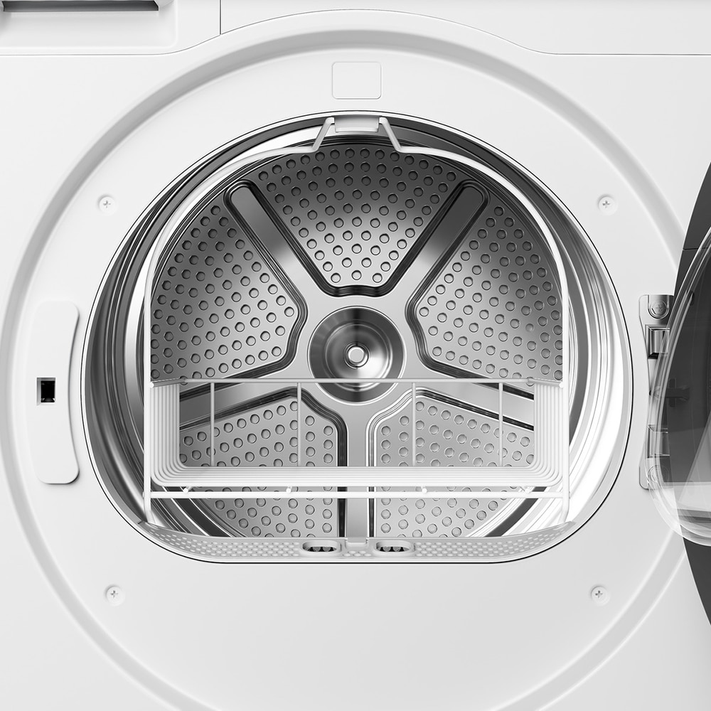 Uscator de rufe HISENSE DH5S102BW, Pompa de caldura, 10 kg, 17 programe, Clasa C, alb