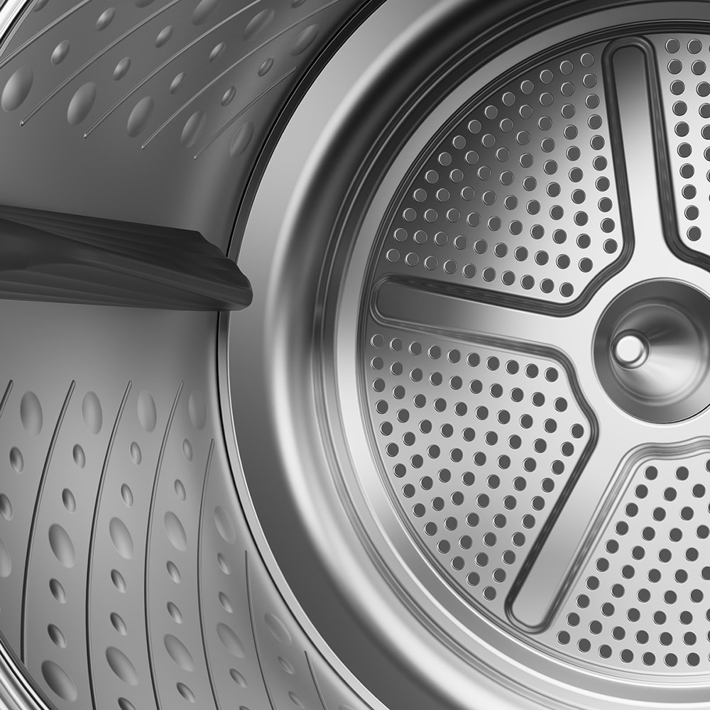 Uscator de rufe HISENSE DH5S102BW, Pompa de caldura, 10 kg, 17 programe, Clasa C, alb