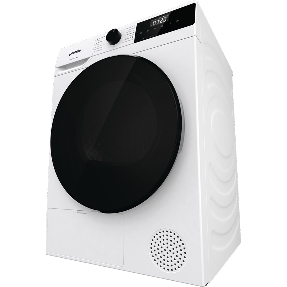 Uscator de rufe GORENJE DHNA92, Pompa de caldura, 9 kg, 15 programe, Clasa D, alb