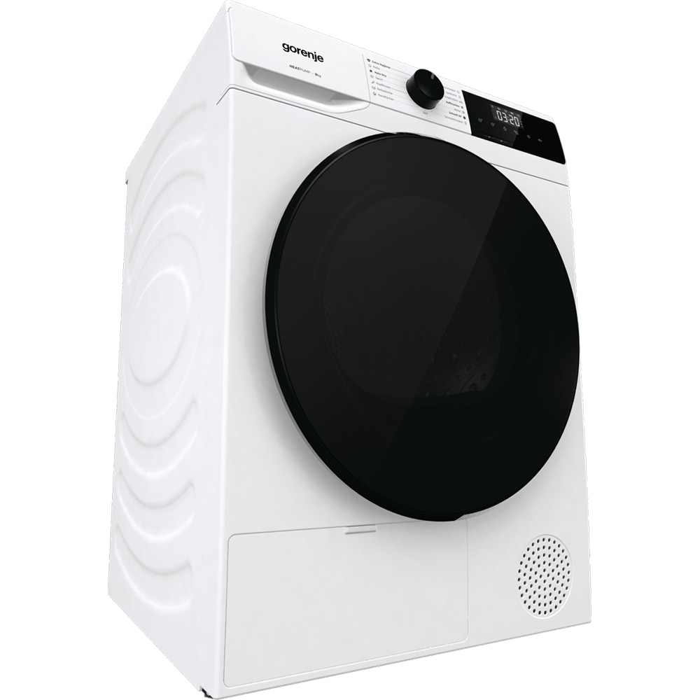 Uscator de rufe GORENJE DHNA92, Pompa de caldura, 9 kg, 15 programe, Clasa D, alb