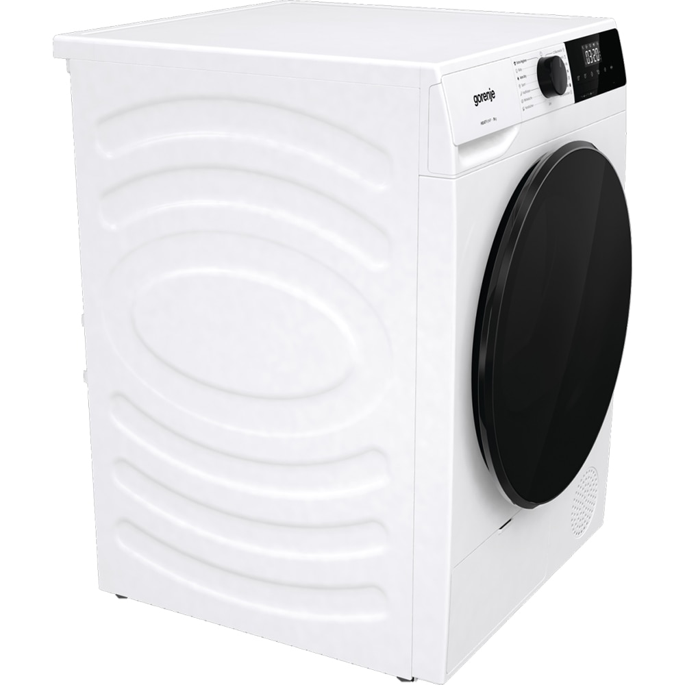Uscator de rufe GORENJE DHNA92, Pompa de caldura, 9 kg, 15 programe, Clasa D, alb