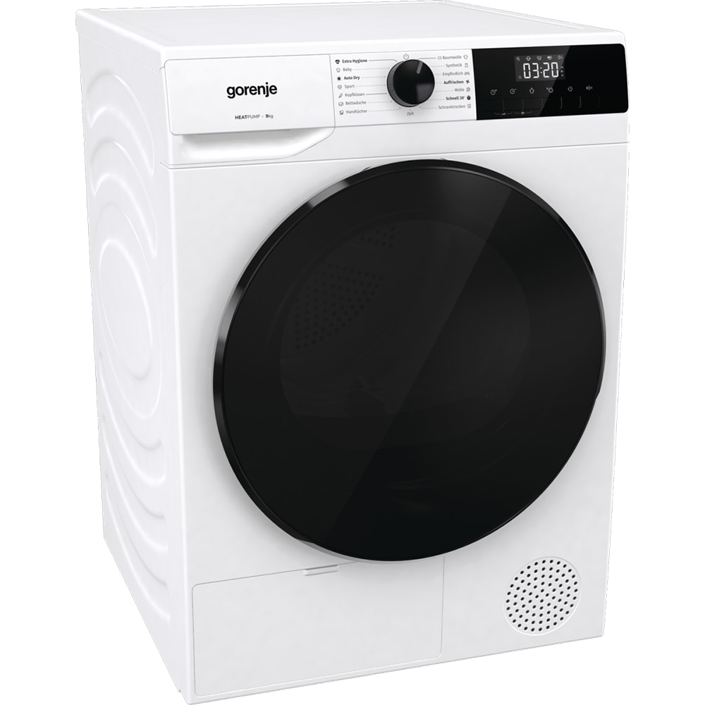 Uscator de rufe GORENJE DHNA92, Pompa de caldura, 9 kg, 15 programe, Clasa D, alb