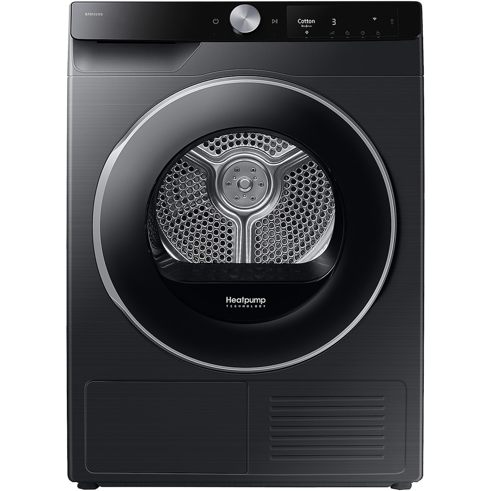 Uscator de rufe SAMSUNG DV80T6220LB/S7, AI Control, Pompa de caldura, 8 kg, 16 programe, Clasa C, negru