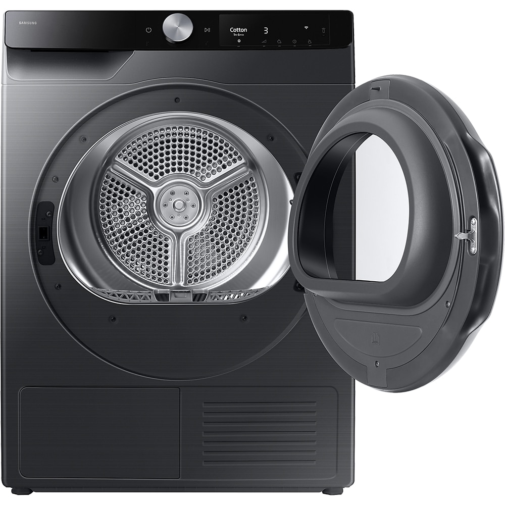 Uscator de rufe SAMSUNG DV80T6220LB/S7, AI Control, Pompa de caldura, 8 kg, 16 programe, Clasa C, negru