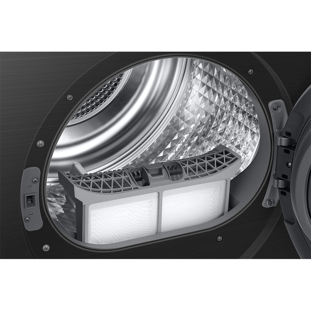 Uscator de rufe SAMSUNG DV80T6220LB/S7, AI Control, Pompa de caldura, 8 kg, 16 programe, Clasa C, negru