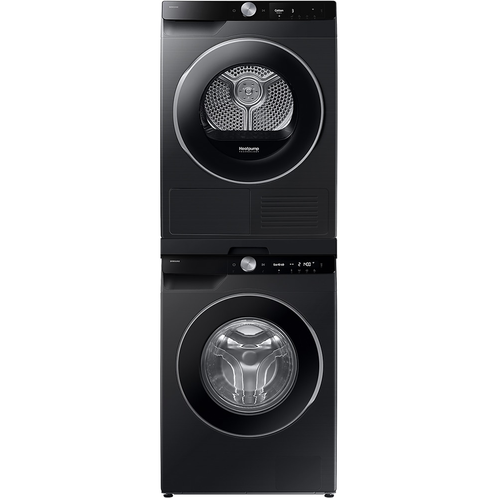 Uscator de rufe SAMSUNG DV80T6220LB/S7, AI Control, Pompa de caldura, 8 kg, 16 programe, Clasa C, negru