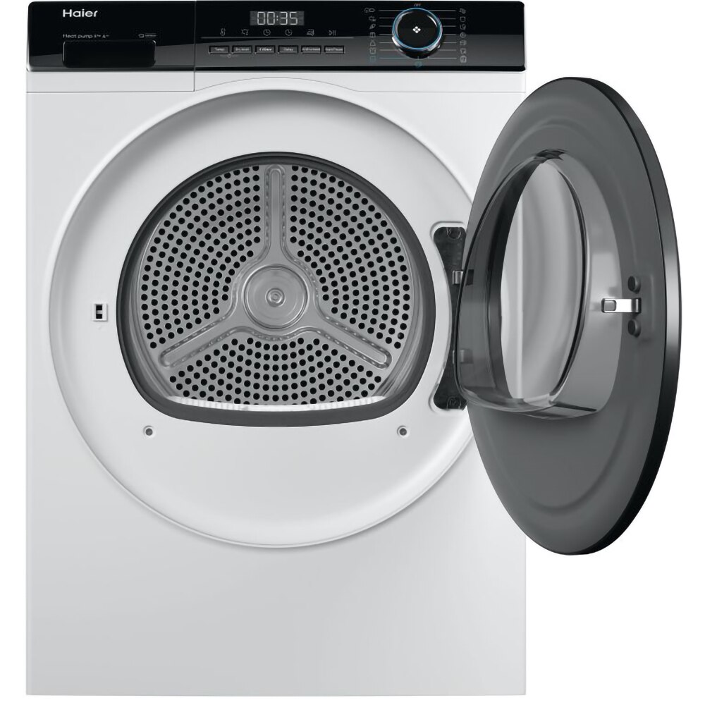 Uscator de rufe HAIER HD80-A2939, Pompa de caldura, 8 kg, 15 programe, Clasa E, alb