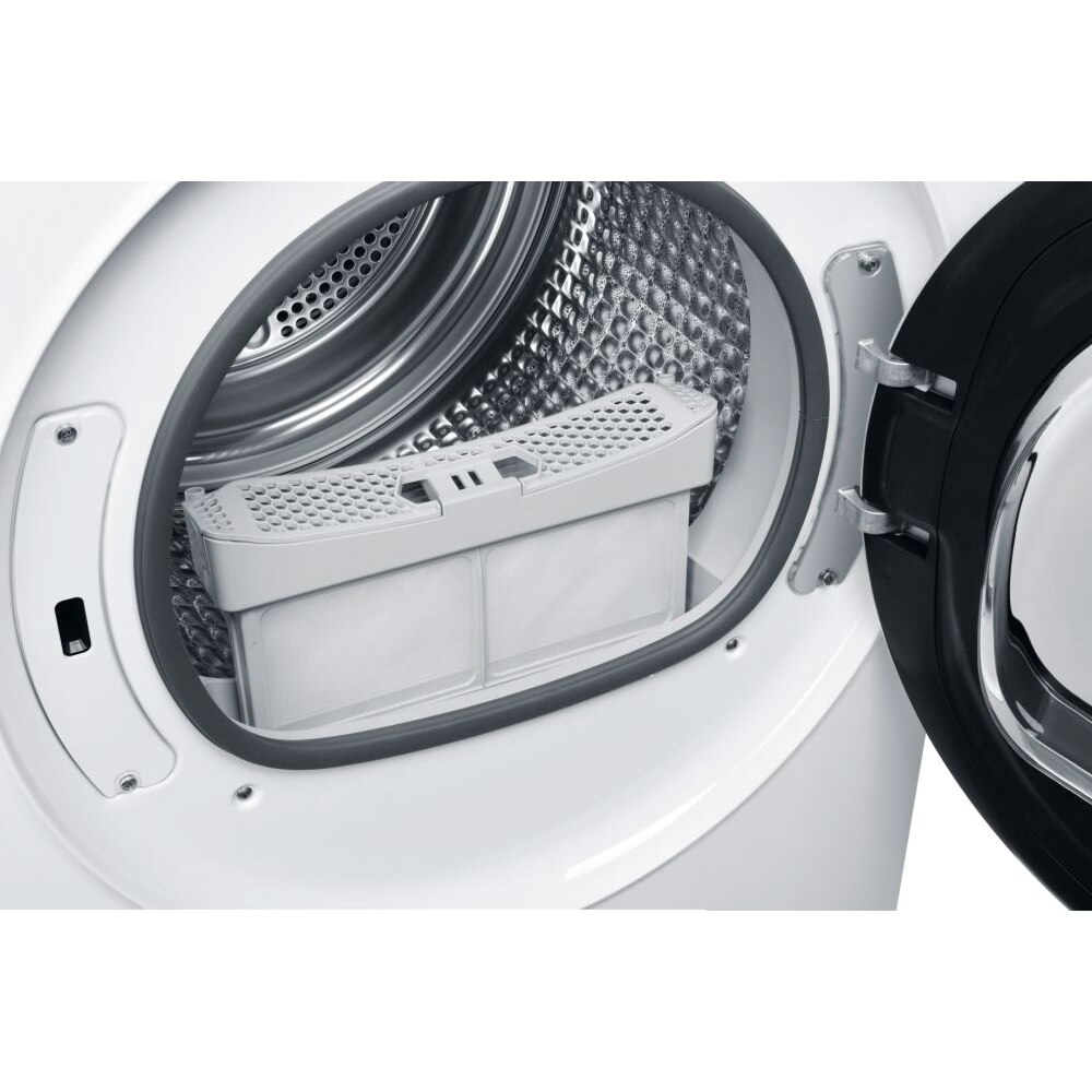 Uscator de rufe HAIER HD90-A3979-S, Pompa de caldura, 9 kg, 14 programe, Clasa A+++, alb