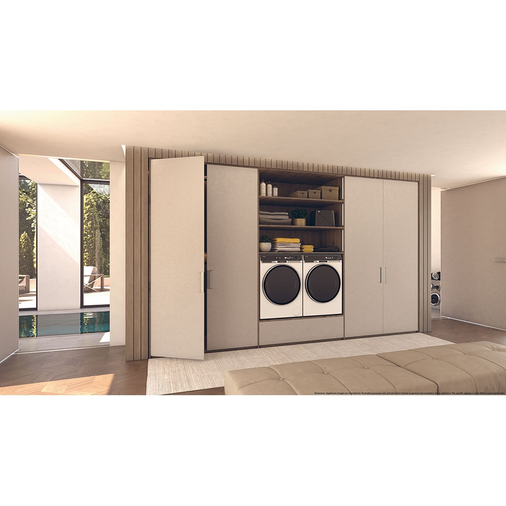 Uscator de rufe HAIER HD90-A3Q397U1-S, Pompa de caldura, 9 kg, 17 programe, Clasa C, Wi-Fi, alb