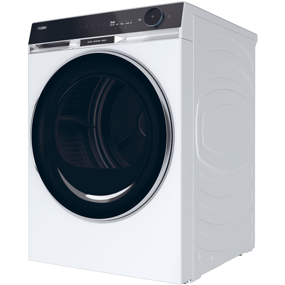 Uscator de rufe HAIER HD90-A3Q397U1-S, Pompa de caldura, 9 kg, 17 programe, Clasa C, Wi-Fi, alb