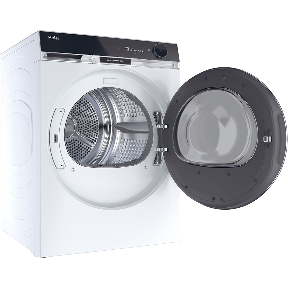 Uscator de rufe HAIER HD90-A3Q397U1-S, Pompa de caldura, 9 kg, 17 programe, Clasa C, Wi-Fi, alb