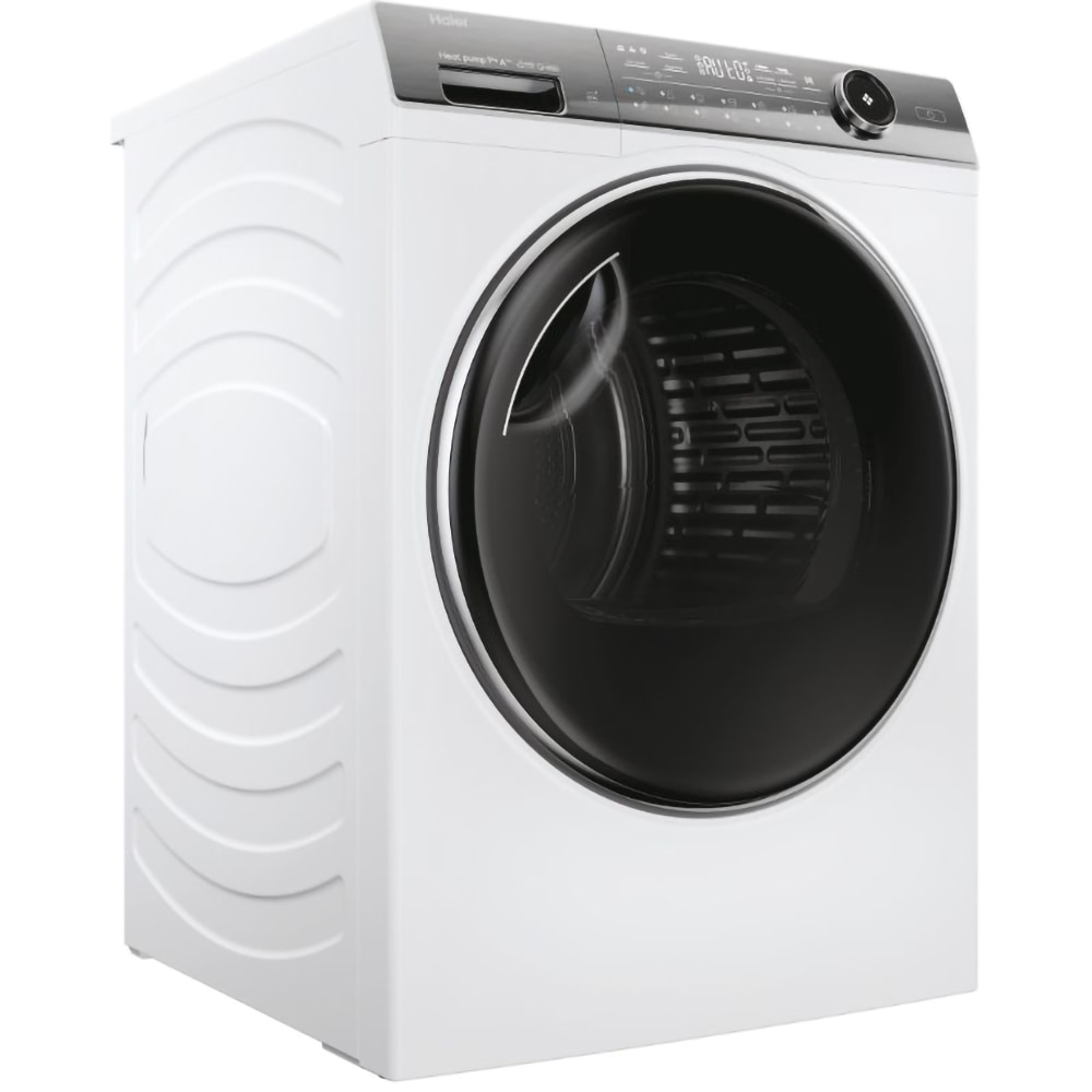 Uscator de rufe HAIER HD90-A3Q979U1, Pompa de caldura, 9 kg, 15 programe, Clasa C, Wi-Fi, alb