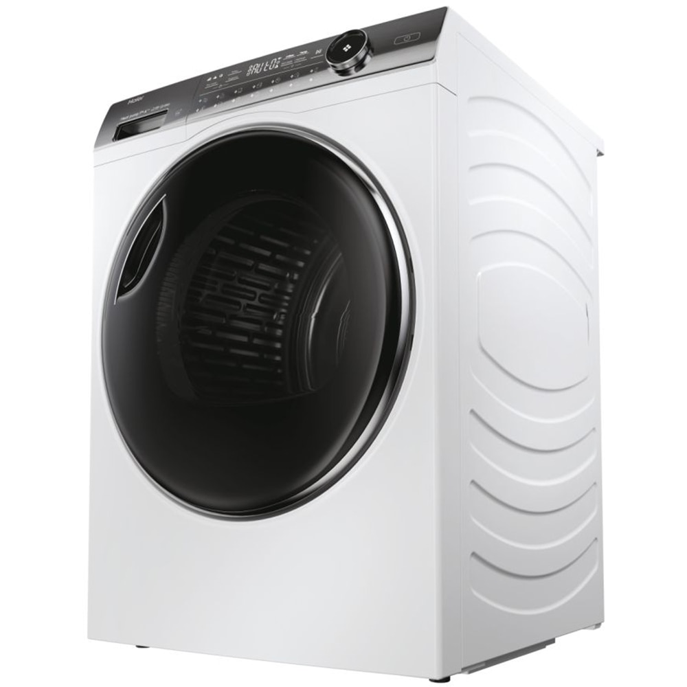 Uscator de rufe HAIER HD90-A3Q979U1, Pompa de caldura, 9 kg, 15 programe, Clasa C, Wi-Fi, alb