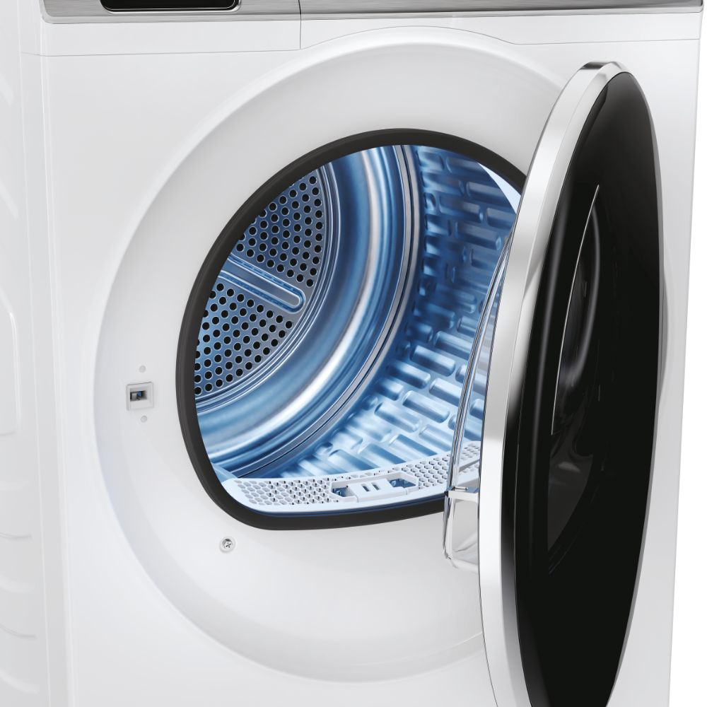 Uscator de rufe HAIER HD90-A3Q979U1, Pompa de caldura, 9 kg, 15 programe, Clasa C, Wi-Fi, alb