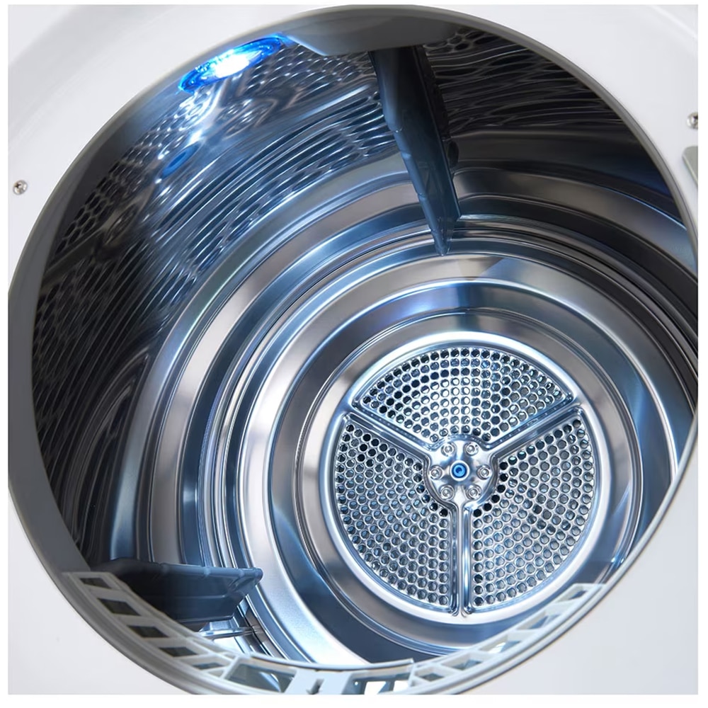 Uscator de rufe LG RH90V9AV2N, SmartThinQ, Condensare si pompa de caldura, 9 kg, 15 programe, Clasa C, alb