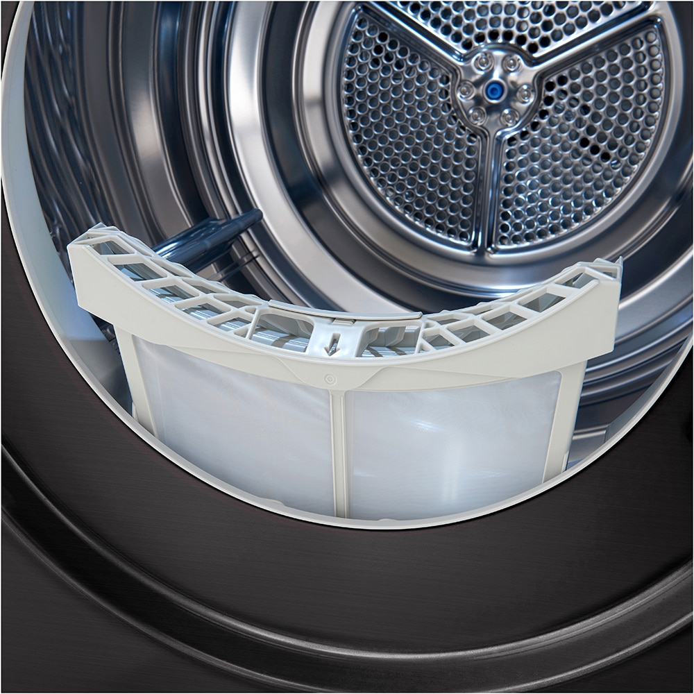 Uscator de rufe LG RH90V9JV2N, ThinQ, Pompa de caldura, 9 kg, 14 programe, Clasa C, gri inchis