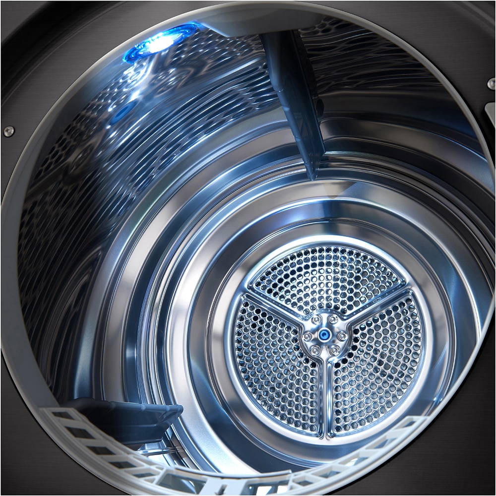 Uscator de rufe LG RH90V9JV2N, ThinQ, Pompa de caldura, 9 kg, 14 programe, Clasa C, gri inchis