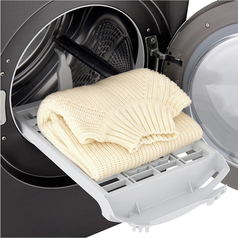 Uscator de rufe LG RH90V9JV2N, ThinQ, Pompa de caldura, 9 kg, 14 programe, Clasa C, gri inchis