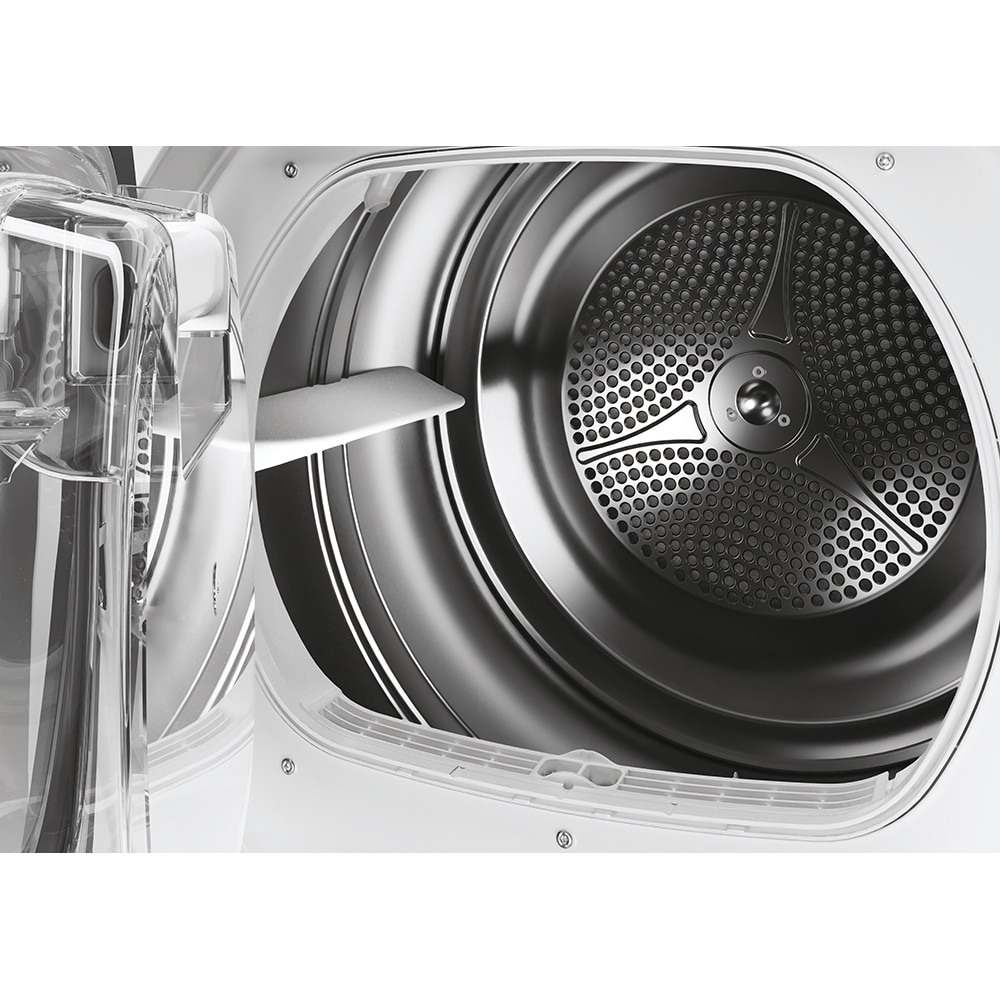 Uscator de rufe CANDY Rapido Pro RPE H8A2TRE-S, Pompa de caldura, 8 kg, 14 programe, Clasa E, Wi-Fi, alb