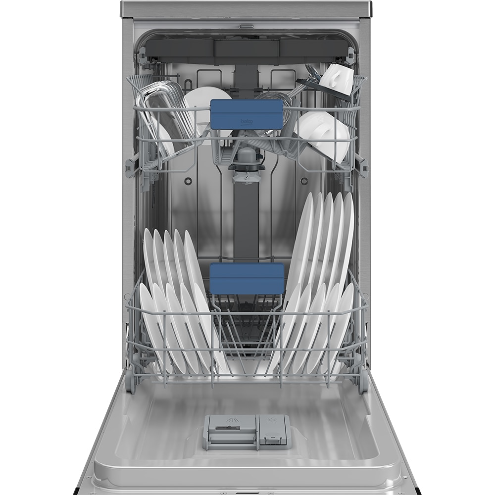 Masina de spalat vase independenta BEKO BDFS26046XQ, 10 seturi, 6 programe, 45 cm, Clasa C, argintiu