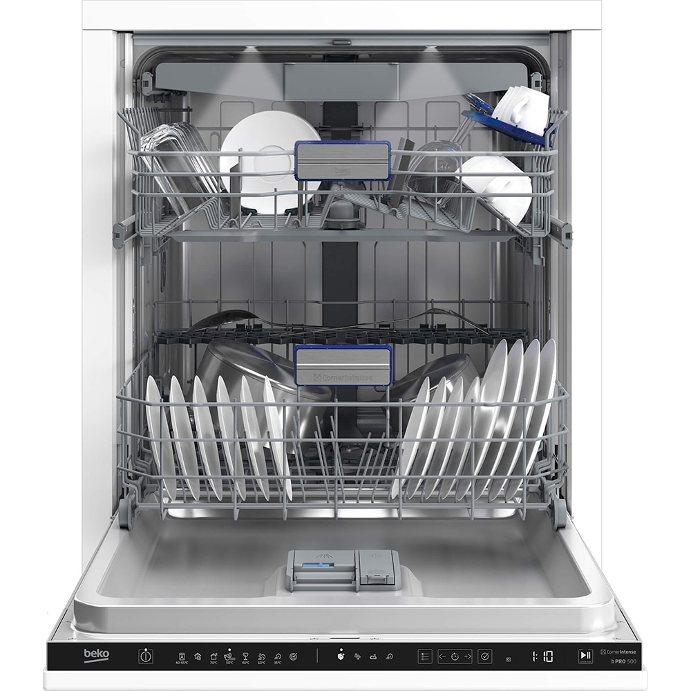 Masina de spalat vase incorporabila BEKO BDIN38647C, 16 seturi, 8 programe, 60 cm, Clasa C, panou comanda negru