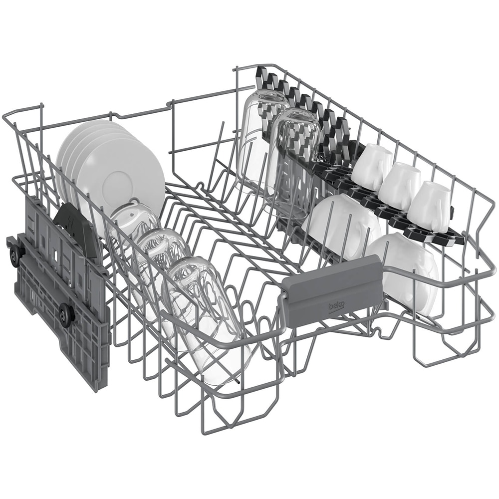 Masina de spalat vase incorporabila BEKO BDIS38020Q, 10 seturi, 8 programe, 45 cm, Clasa E, panou comanda negru