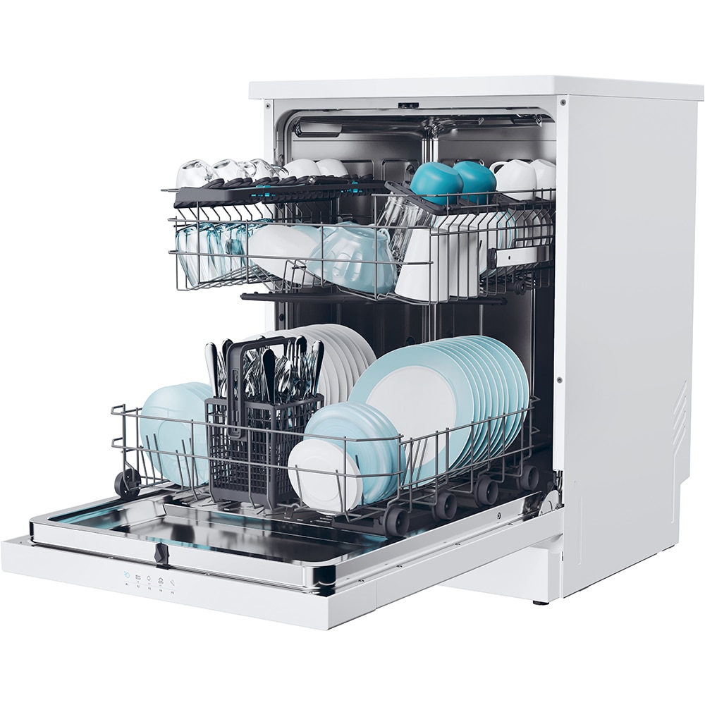 Masina de spalat vase independenta CANDY CF 3E7E0W, 13 seturi, 5 programe, 60 cm, Clasa E, alb
