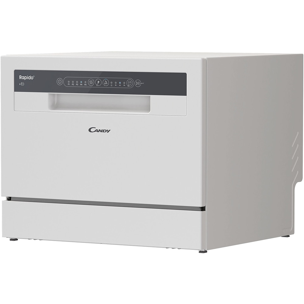 Masina de spalat vase independenta CANDY CP6E51LW, 6 seturi, 5 programe, 55 cm, Clasa E, alb